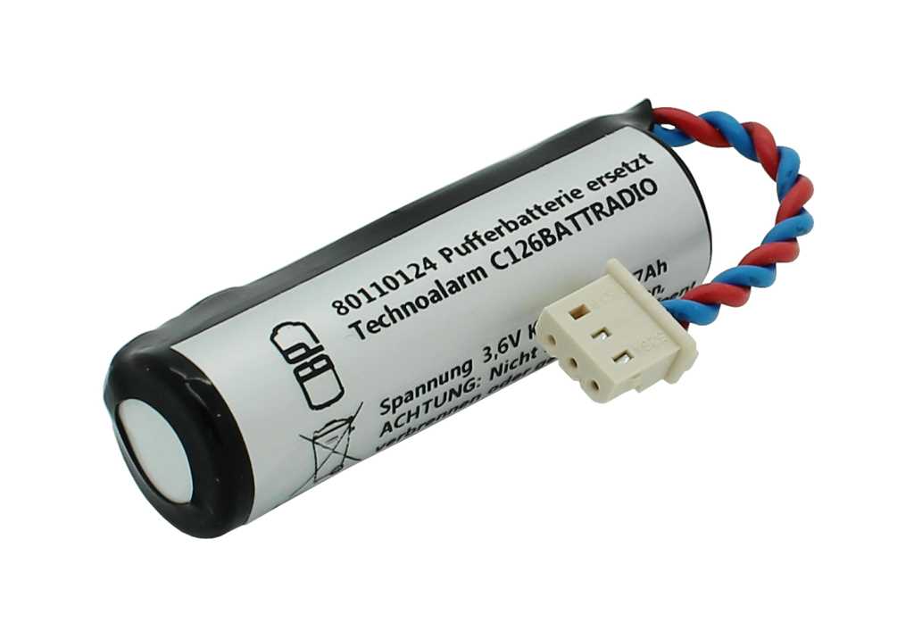 Bild von Pufferbatterie LiSoCl2 3,6V 2,7Ah passend für Technoalarm TX110