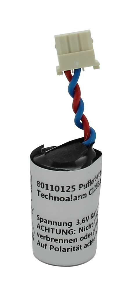 Bild von Pufferbatterie LiSoCl2 3,6V 1,2Ah passend für Technoalarm IR200