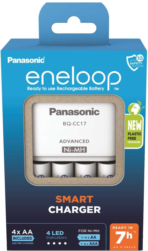 Bild von Panasonic eneloop Advanced Charger BQ-CC17 inklusive 4x HR-3UTGB / BK-3MCDE
