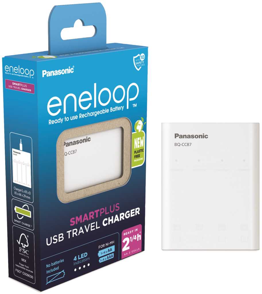 Bild von Panasonic eneloop USB in & out Charger BQ-CC87
