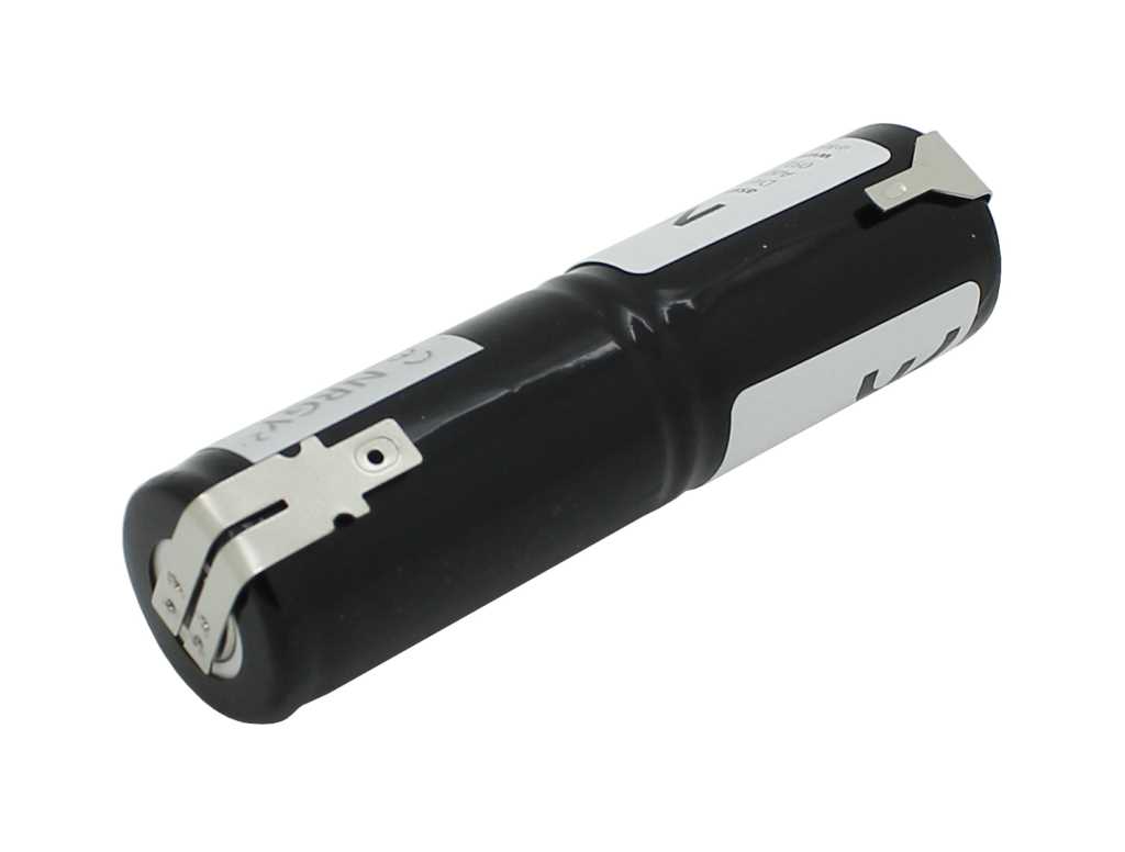 Bild von Notleuchtenakku NiMH 2,4V 2500mAh L1x2 Sub-C mit Faston-Anschluss +4,8mm / -2,8mm passend für Zumtobel 04879885