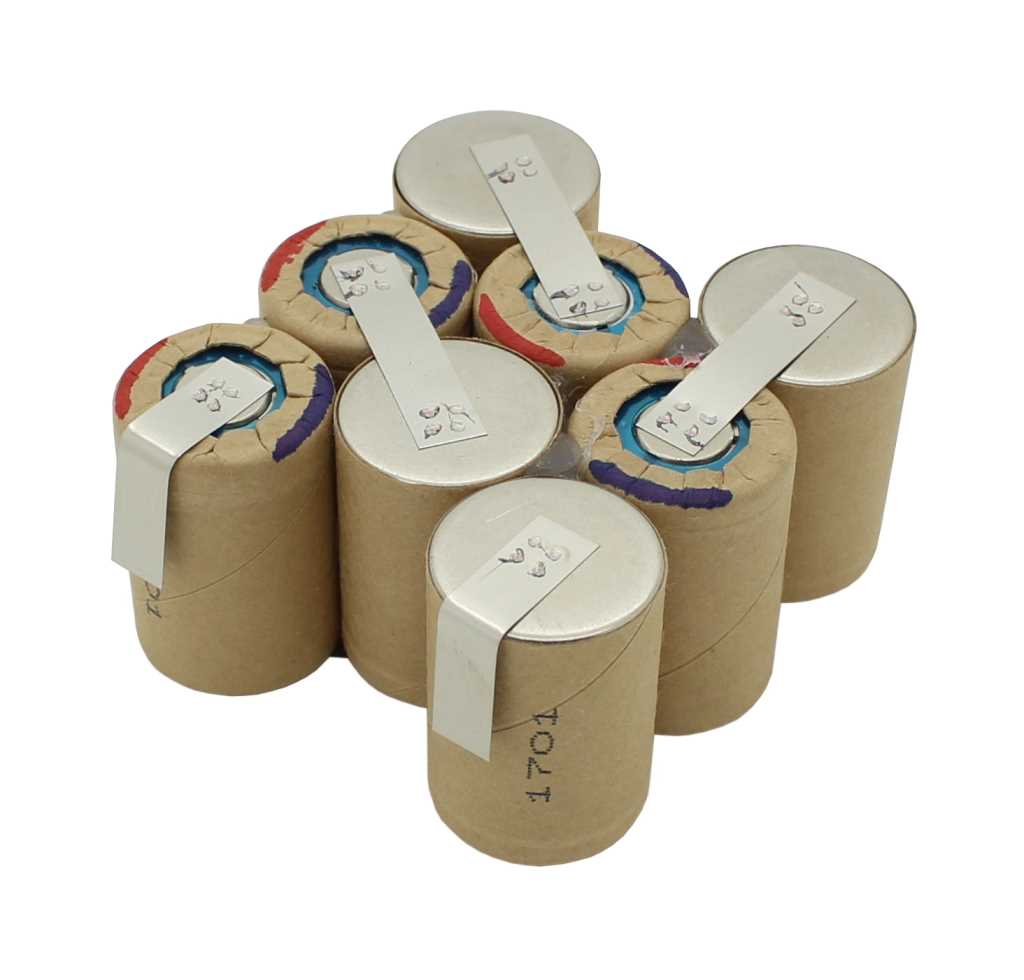 Bild von Einsatz für Werkzeugakku NiMH 9,6V 2,0Ah zum Selbstumbau passend für Würth Master 0700980213